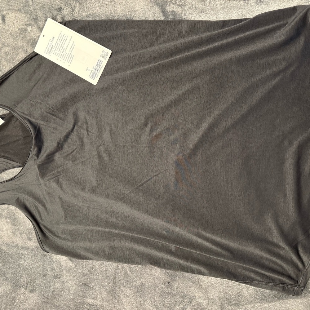 NWT LULULEMON Essential Tank Pleated Black Racerback